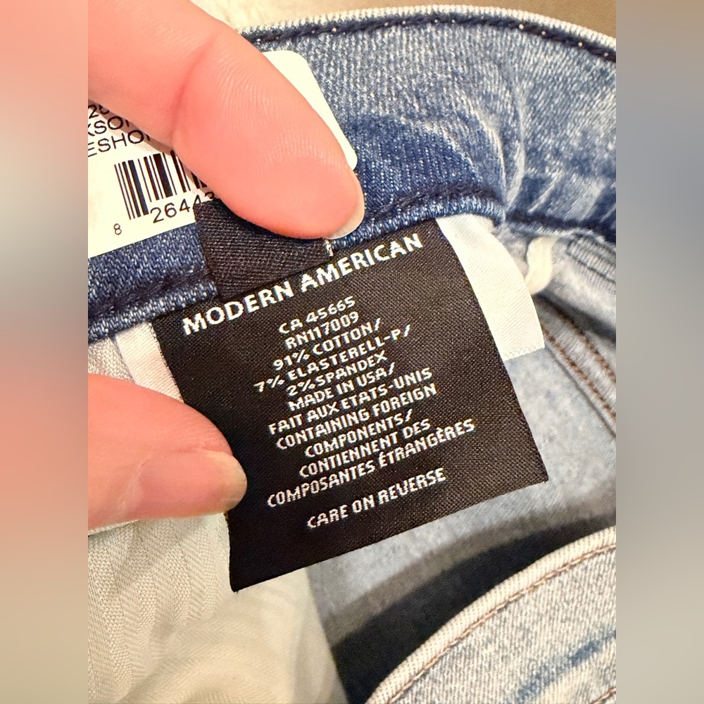 NEW Modern American Jackson Full Crop in Lakeshore Women's Jeans Sz 25 - Picture 8 of 11